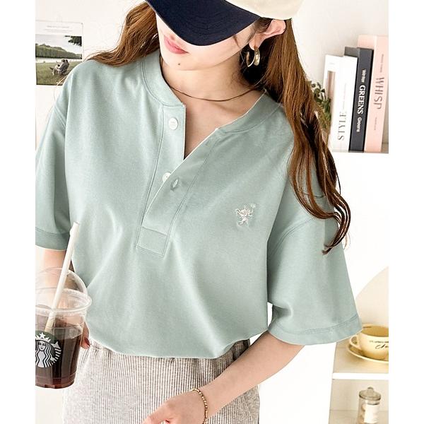 「Java」 半袖カットソー MEDIUM グリーン レディース