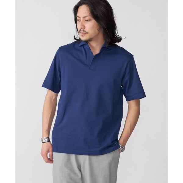 「SHIPS」 半袖ポロシャツ LARGE ネイビー メンズ