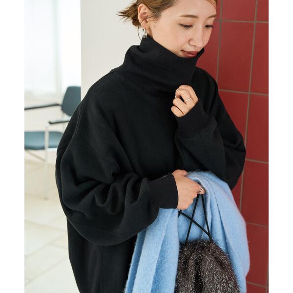 トレーナー スウェット 限定展開　ヘビーウェイト タートルネック スウェット レディース