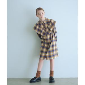 ワンピース オンブレチェック ワンピース  / キッズ  100cm-160cm キッズ 子供服 女の子