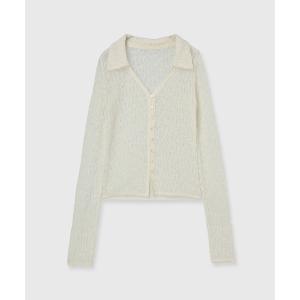 anuans（アニュアンス） ワンピース ウールレースポロニットワンピース