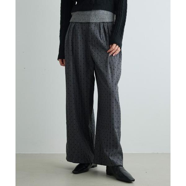 スラックス パンツ ハートドットワイドパンツ Heart Dot Wide Pants レディース