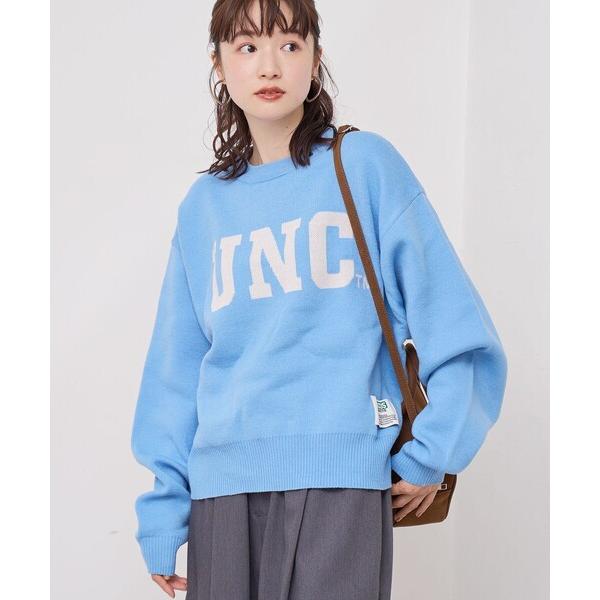 ニット セーター 「WEB限定・DISCUS（ディスカス）」 カレッジロゴジャガードニット(1) レ...