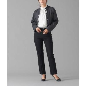 パンツ Tuche/トゥシェ　ストレートパンツ　綿混素材 ストレッチ レディース