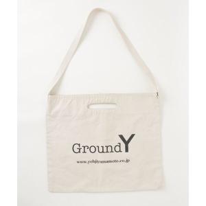 「Ground Y」 2WAYバッグ - ベージュ レディース