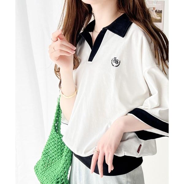 「Java」 半袖ポロシャツ X-LARGE ホワイト レディース