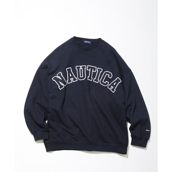 「NAUTICA」 スウェットカットソー MEDIUM ネイビー メンズ