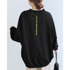 tシャツ バック刺繍ロゴBIGプルオーバー レディース