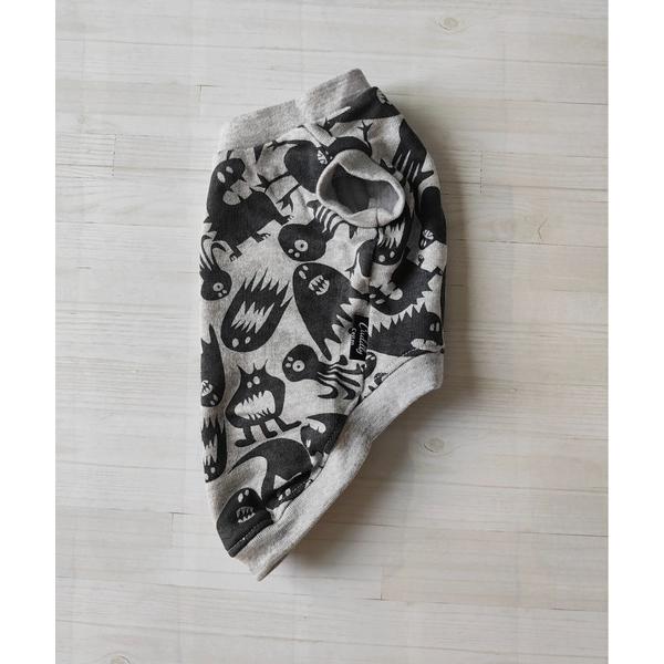 犬 服 「lalalamarron」モンスターの裏毛ニットタンクトップ「ダックスサイズ」/犬服/ペッ...