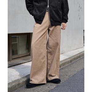 パンツ コーデュロイワイドストレートパンツ メンズ