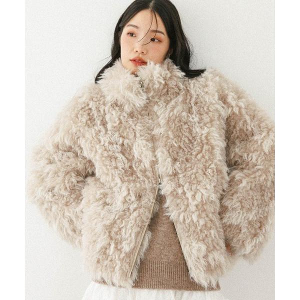 ブルゾン アウター ボリュームファーZIPブルゾン　598818 レディース