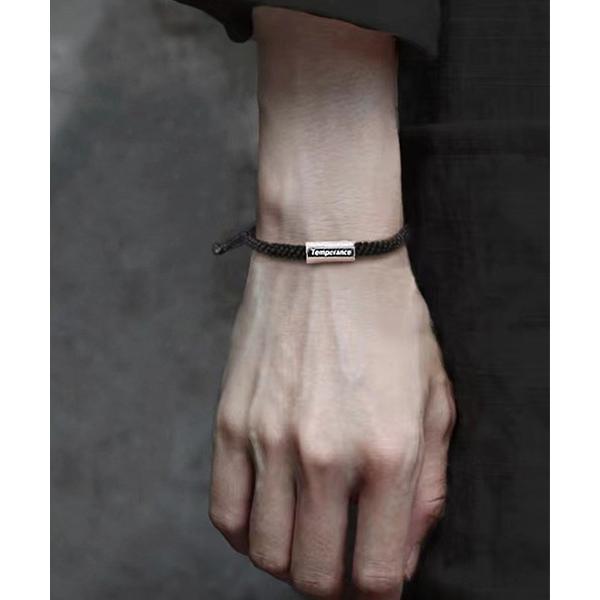 ブレスレット メッセージデザインひもブレスレット/ユニセックス(T3) レディース メンズ