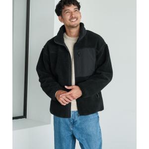 ジャケット ノーカラージャケット 「TONE MEN'S」ボアハイネックロング