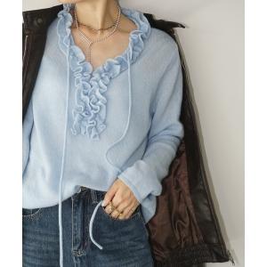 ニット セーター 「YOUYILIN」ラッフルカラーニット CHYOUW25a005 レディース メンズ