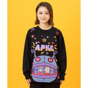 tシャツ だだんだんBIGアップリケ長袖Tシャツ大人 レディース