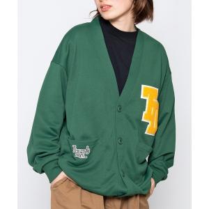 カーディガン 「spiritoso」ワッペン付きカーディガン レディース メンズ