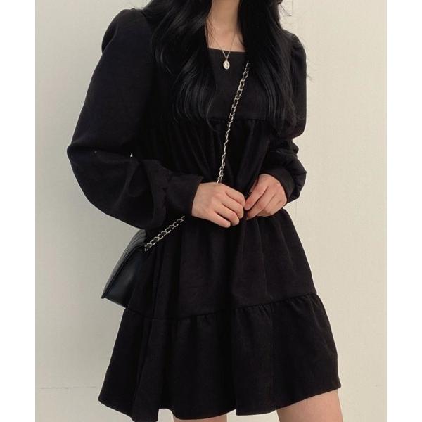 ワンピース スクエアネックワンピース