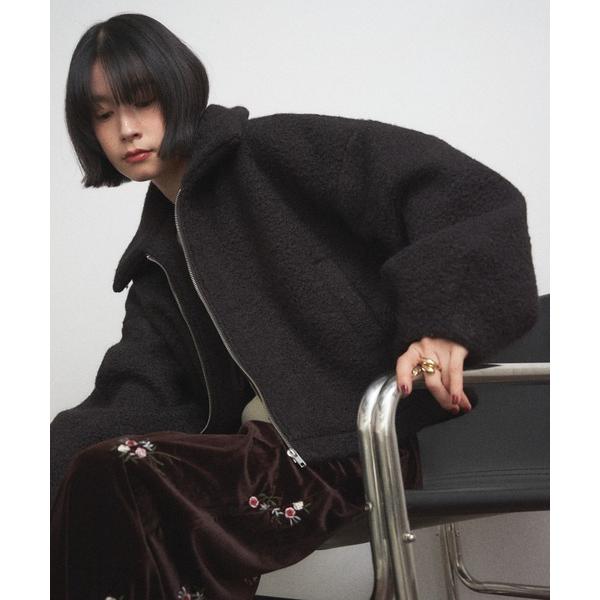 ブルゾン アウター ボアZIPブルゾン レディース