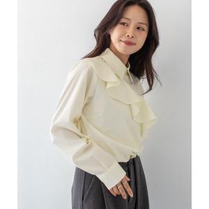ブラウス シャツ 「HER CLOSET」25AW新作 フリルシャツブラウス FRILL SHIRT BLOUSE レディース
