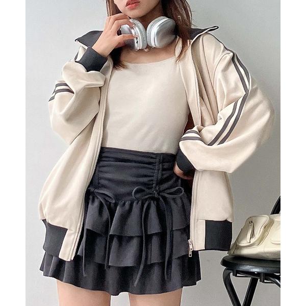 ジャージスウェード サイドライン Wジップトラックジャケット 「UNISEX ITEM」 レディース...