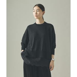 ニット セーター Curensology(カレンソロジー)/ハイゲージレースニットプルオーバー レディース