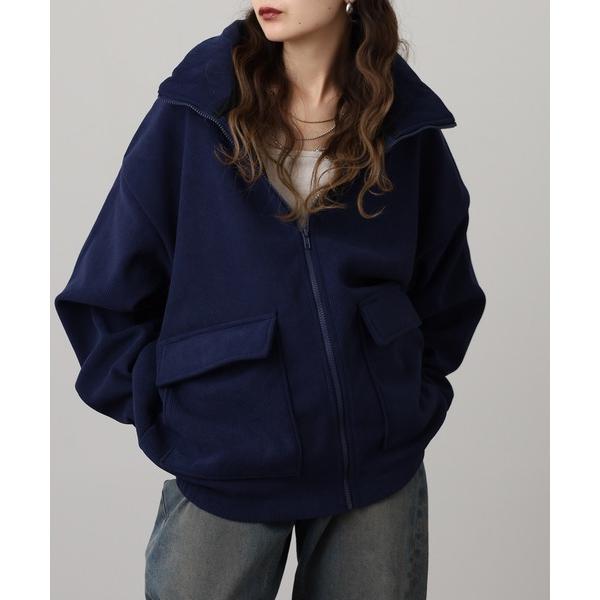 ブルゾン アウター 裏起毛ボンディング　ボリュームネック　コーディロイ　ZIPジャケット メンズ レ...