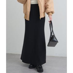 スカート 「@_shirabe.s_コラボ」スウェットライクマーメイドニットスカート