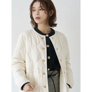 ダウンコート ダウンジャケット TAIONコラボノーカラーロングダウンコート レディース