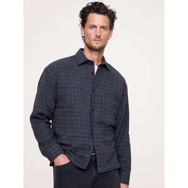 シャツ リラックスフィット フランネル オーバーシャツ メンズ