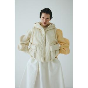 コート アウター Bi color vest　　バイカラーベスト レディース