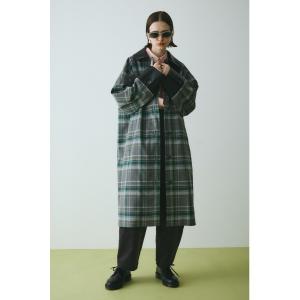 コート アウター Bi color long coat　　バイカラーロングコート レディース