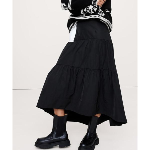 スカート ティアード ミディスカート