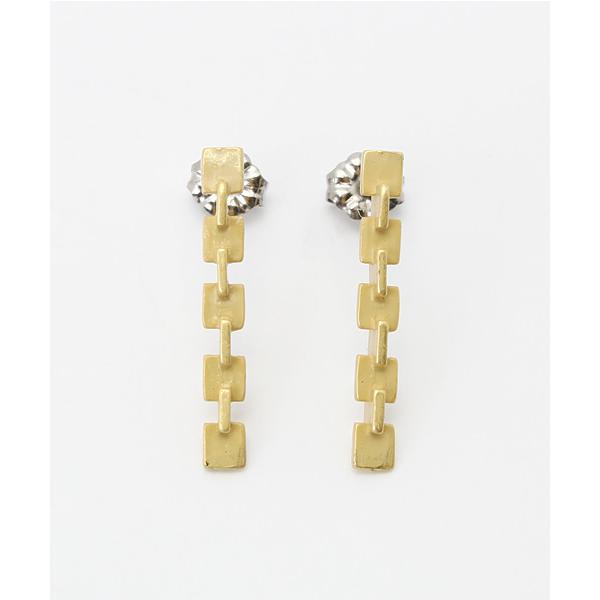 ピアス 「SCALA/スカラ」四角連続ピアス/made in JAPAN（日本製） レディース