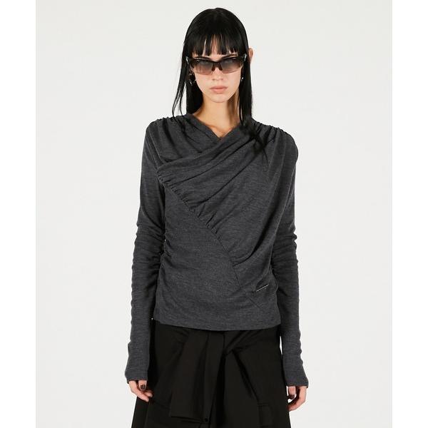 ドレープクロストップス / Drape Cross-Over Top レディース