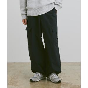「flaner」 カーゴパンツ SMALL ネイビー レディース