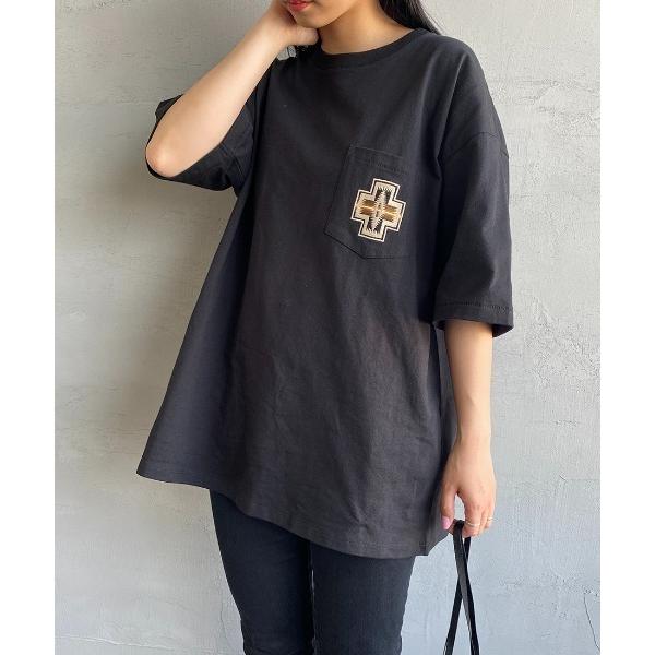 「PENDLETON」 半袖Tシャツ L ブラック レディース