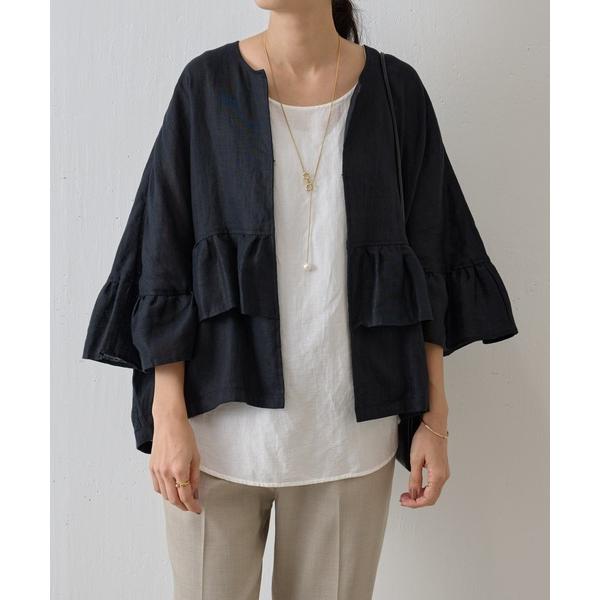 「BEARDSLEY」 半袖ブラウス FREE ブラック レディース