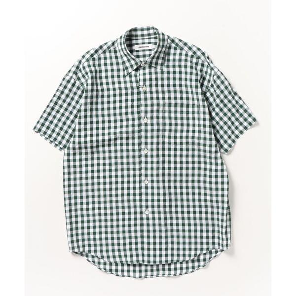 「MONKEY TIME」 半袖シャツ L ダークグリーン メンズ