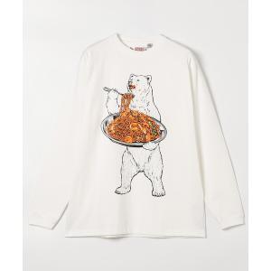 tシャツ 限定展開 go slow caravan/ゴースローキャラバン 超ヘビーUSA/C ナポリタン ロングスリーブ TEE 猫＆クマ メンズ