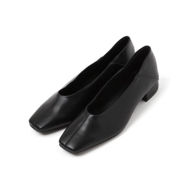 シューズ らくっションスクエアトゥヒールパンプス/591541 レディース