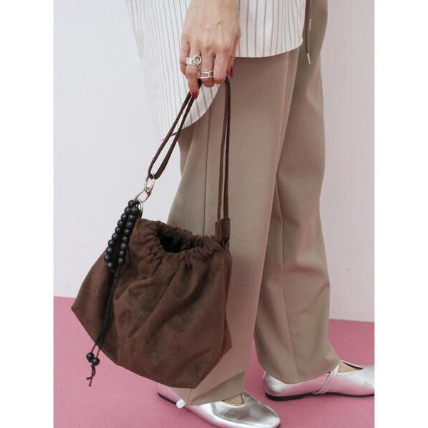 ハンドバッグ スエードショルダーバッグ