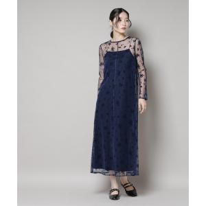 ドレス kaene/フロッキーベロア2wayドレス