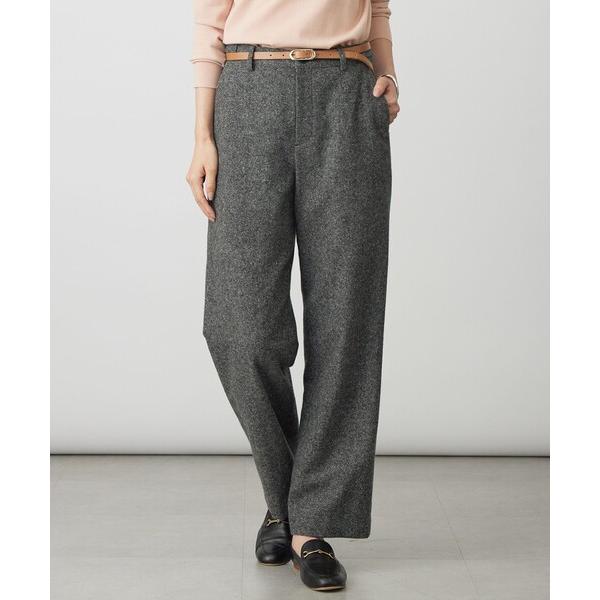パンツ シルクネップツイード スレート パンツ レディース