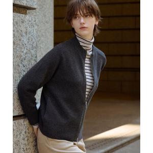 ニット セーター CAT ジップアップ ブルゾン ニット レディース