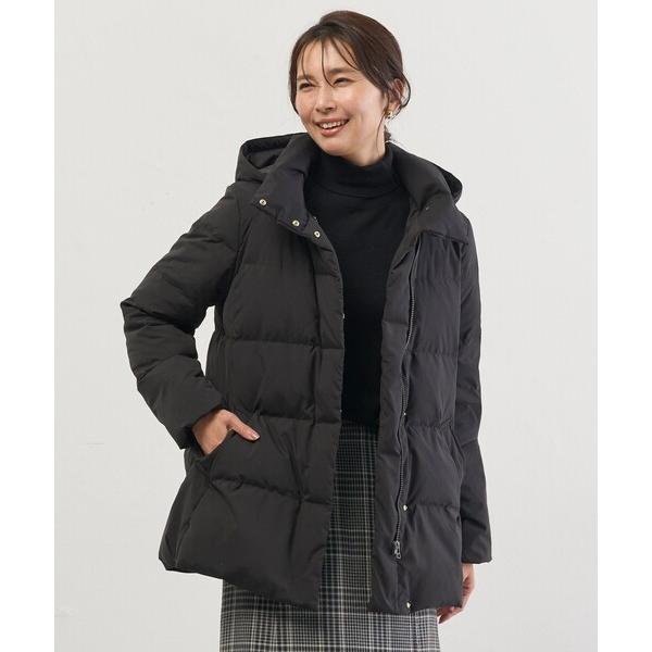 ダウンコート ダウンジャケット 「洗える・2way」タフタダウン ミドル丈 コート レディース