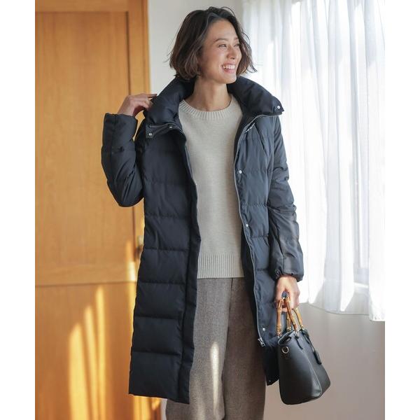 ダウンコート ダウンジャケット 「洗える・2way」タフタダウン ロング丈 コート レディース