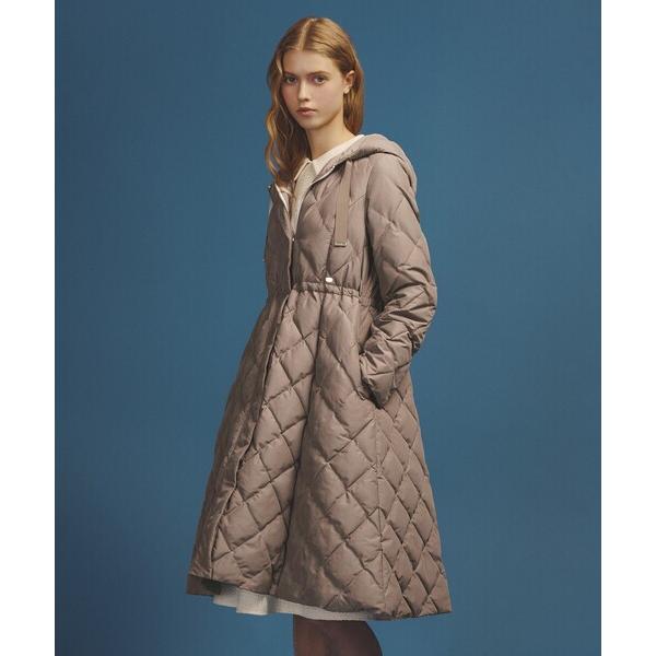 ダウンコート ダウンジャケット PLAYING CARD ロングコート レディース