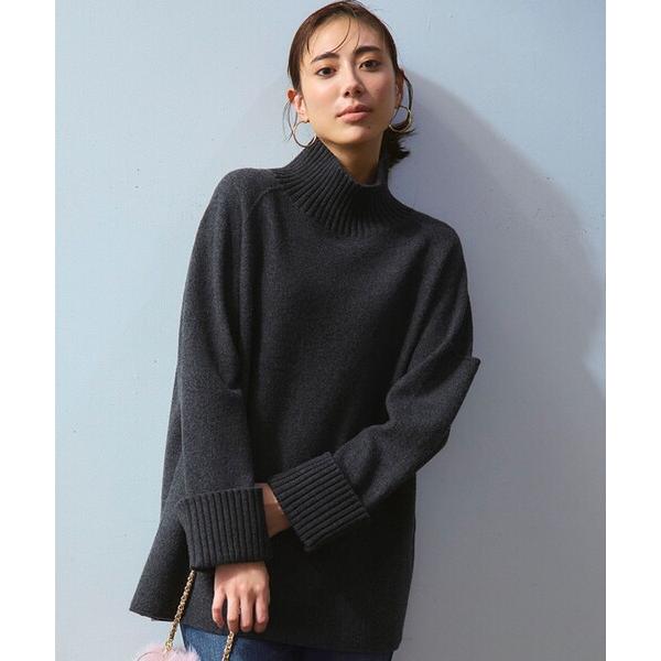 ニット セーター 「新色追加」ボイルドウールコンビニット チュニック レディース