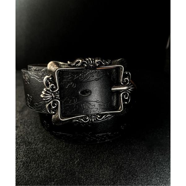 ベルト 10A19 シルバーウエスタンバックルベルト メンズ