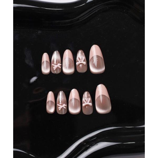 ネイルチップ ネイルシール ハイクオリティー  ネイルチップ パーツあり　/水光ネイル/マグネットネ...